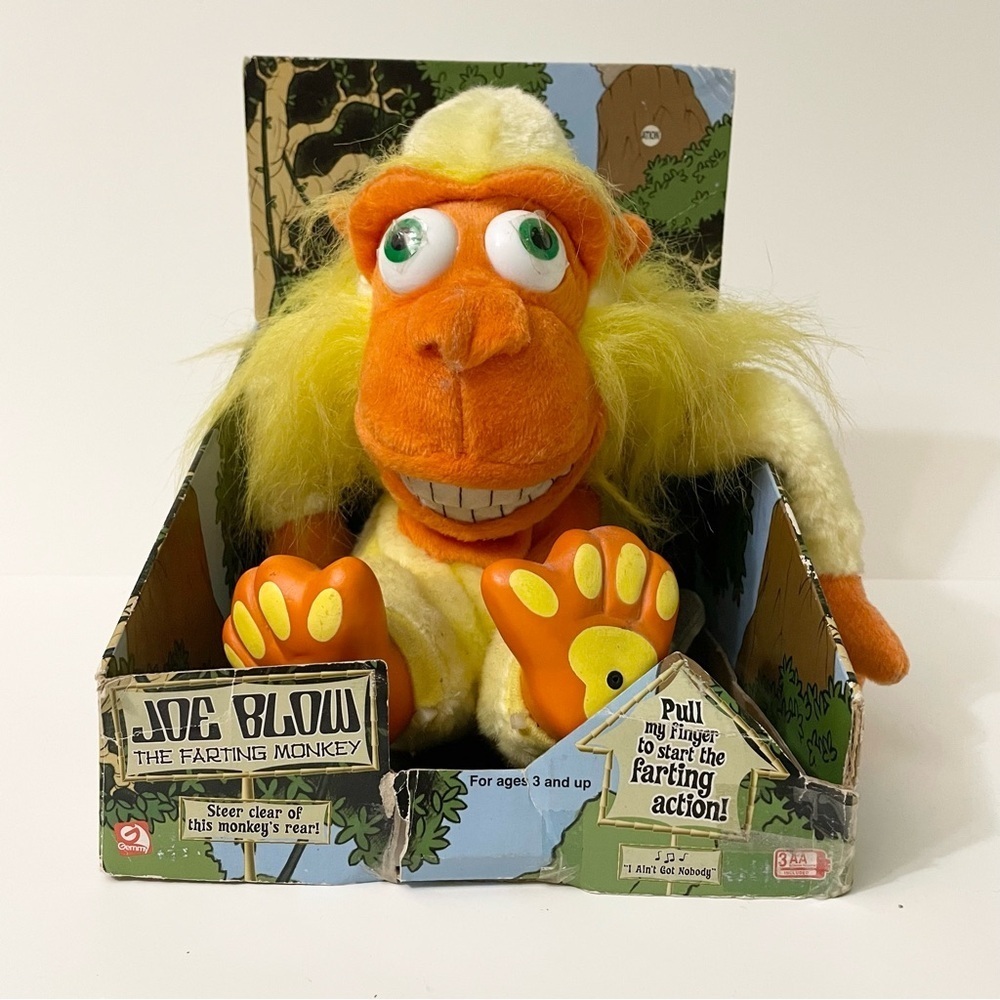 Vintage Joe Blow The Farting Monkey Toy Flaws
